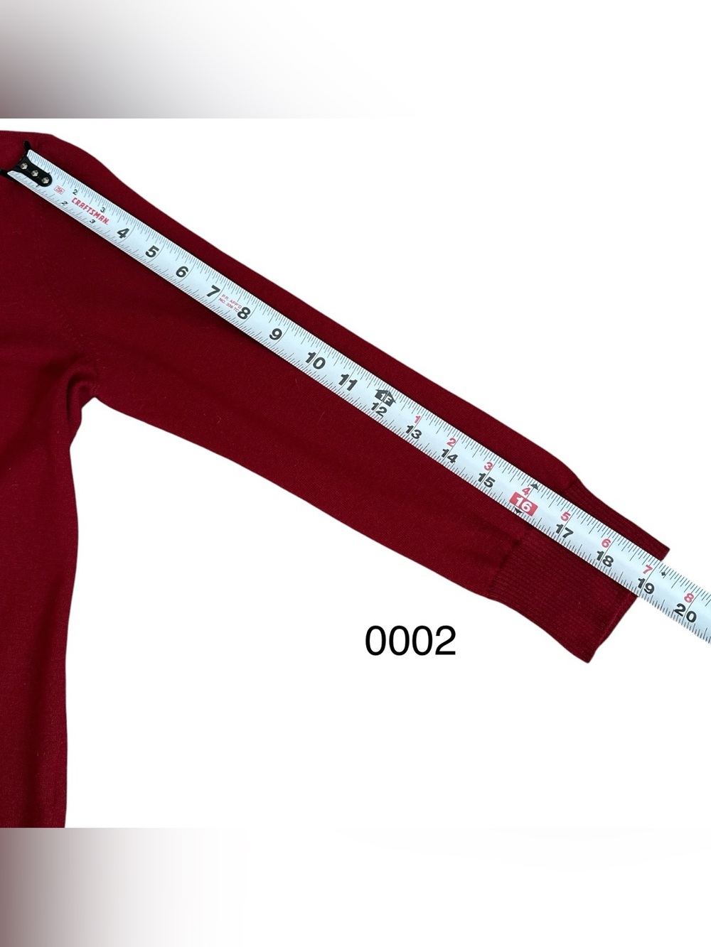 Talbots Red Ruched Cardigan Sweater Rhinestone Button Front Medium - Picture 7 of 8